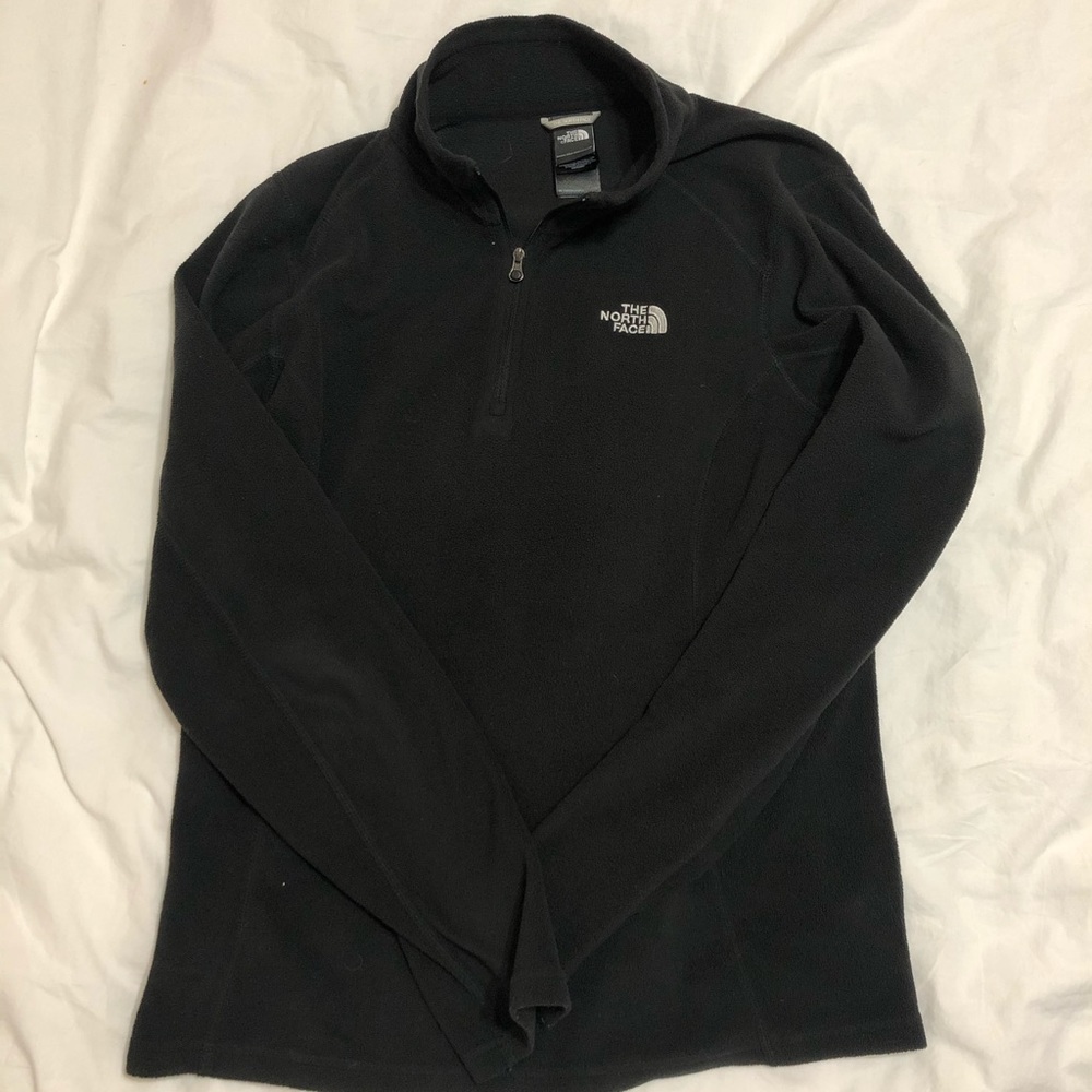 Fleece Northface black quarter zip